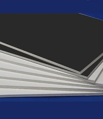 Technician reviewing large format print